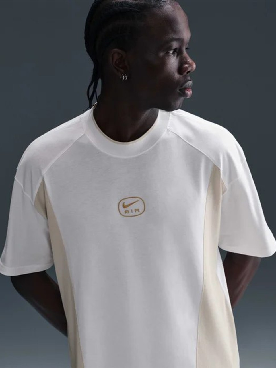Футболка чоловіча Nike M NSW SW AIR L FIT TOP біла HM0182-101 — фото 4