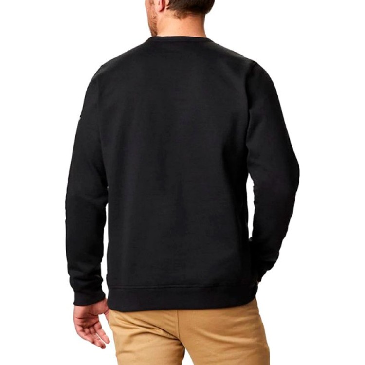 Толстовка мужская Columbia Logo Fleece Crew черная 1884931-011 изображение 3