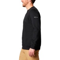 Толстовка мужская Columbia Logo Fleece Crew черная 1884931-011 изображение 4