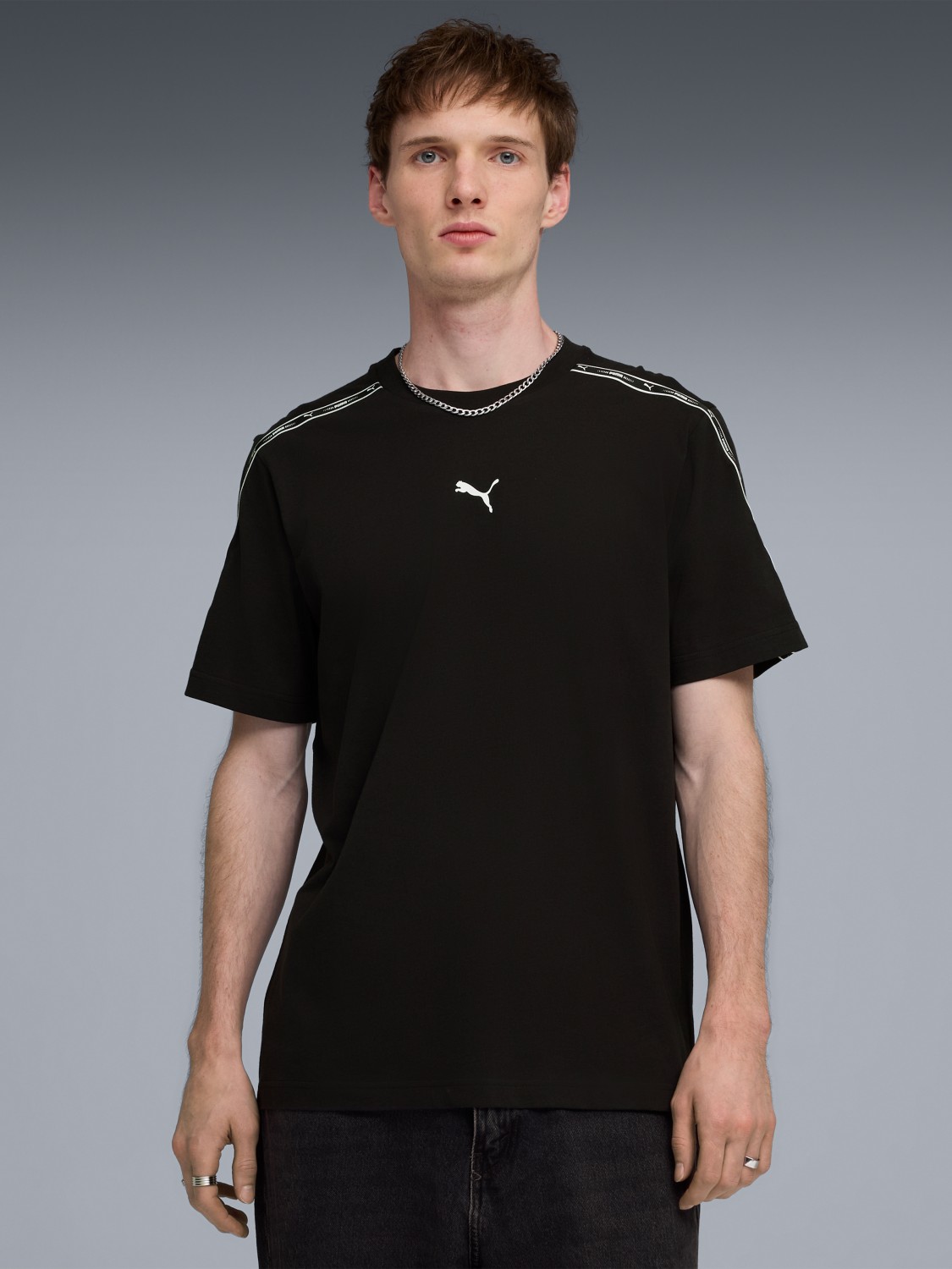 Футболка чоловіча Puma ESS TAPE Tee чорна 69169301 изображение 2