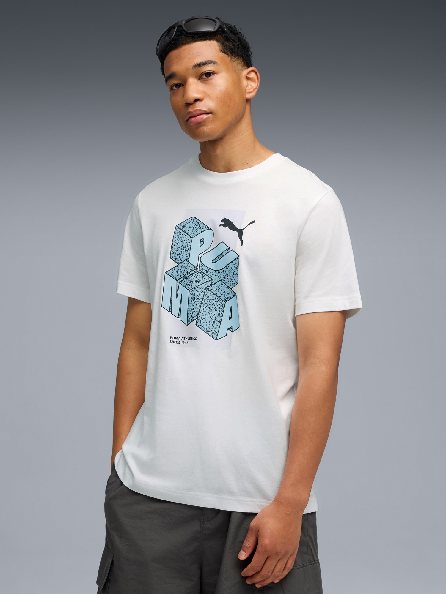 Футболка мужская Puma GRAPHIC Tee белая 69178202 изображение 2