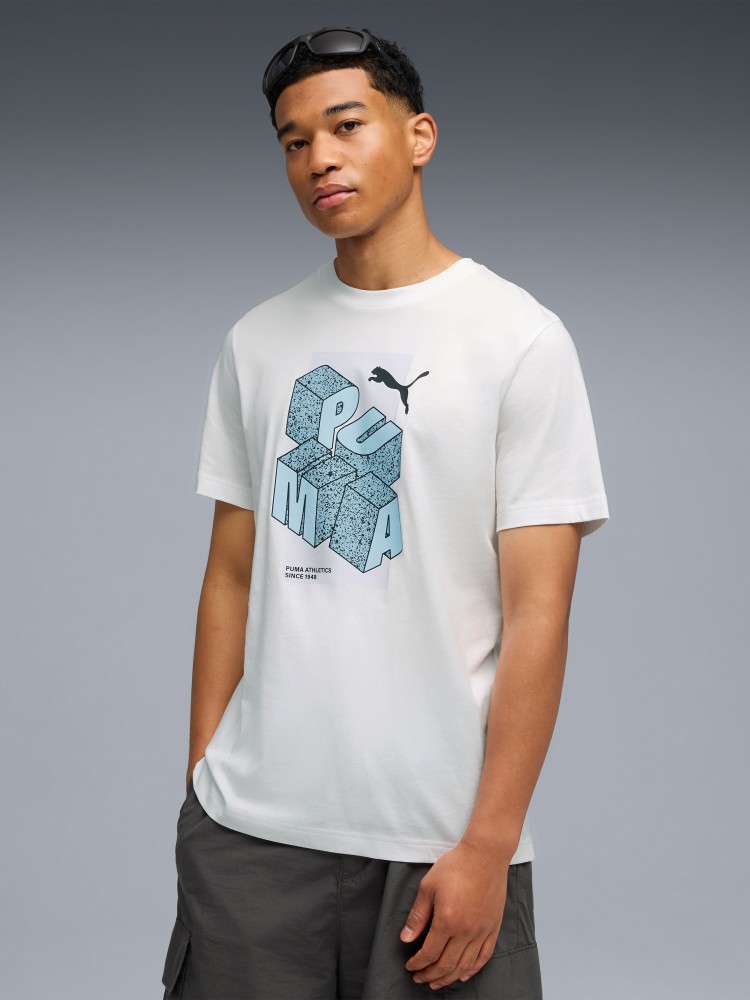 Футболка чоловіча Puma GRAPHIC Tee біла 69178202 изображение 2