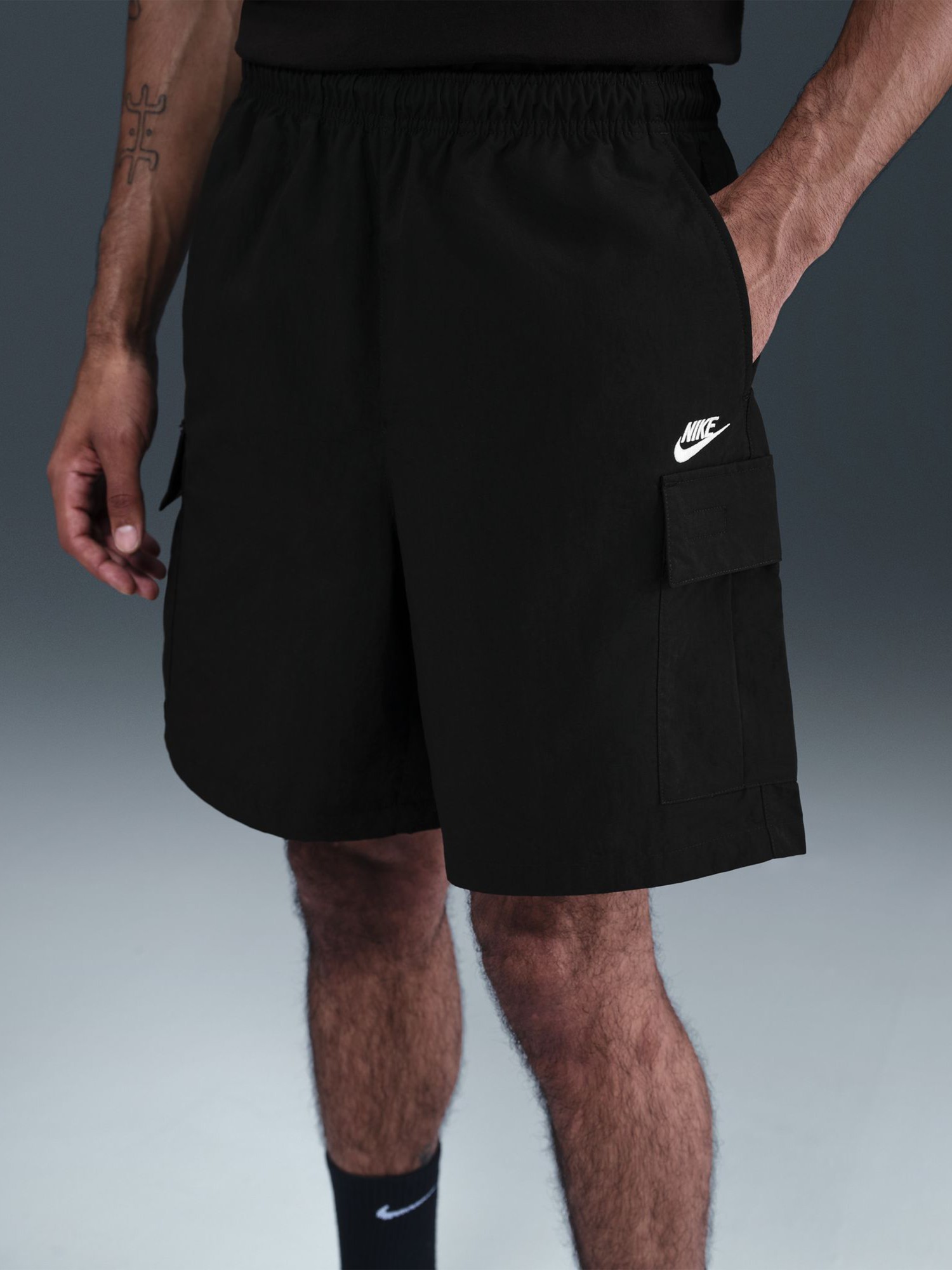 Шорти чоловічі Nike M NK CLUB UTILITY SHORT чорні IH5047-010 изображение 2