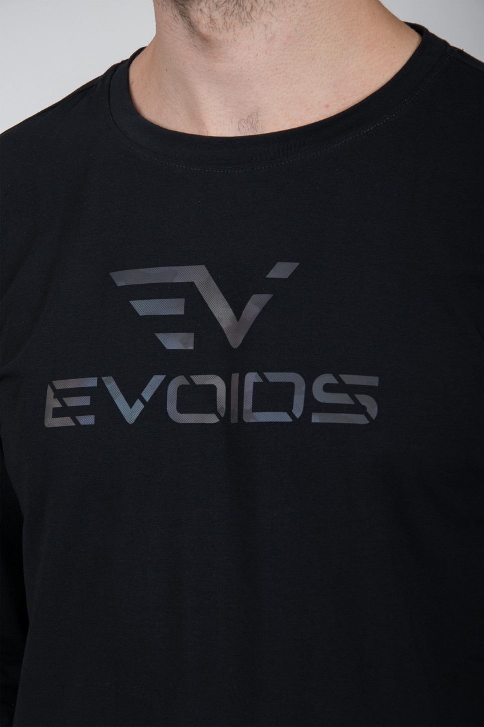 Футболка з довгим рукавом чоловіча Evoids Volans чорна 552150-010  — фото 3
