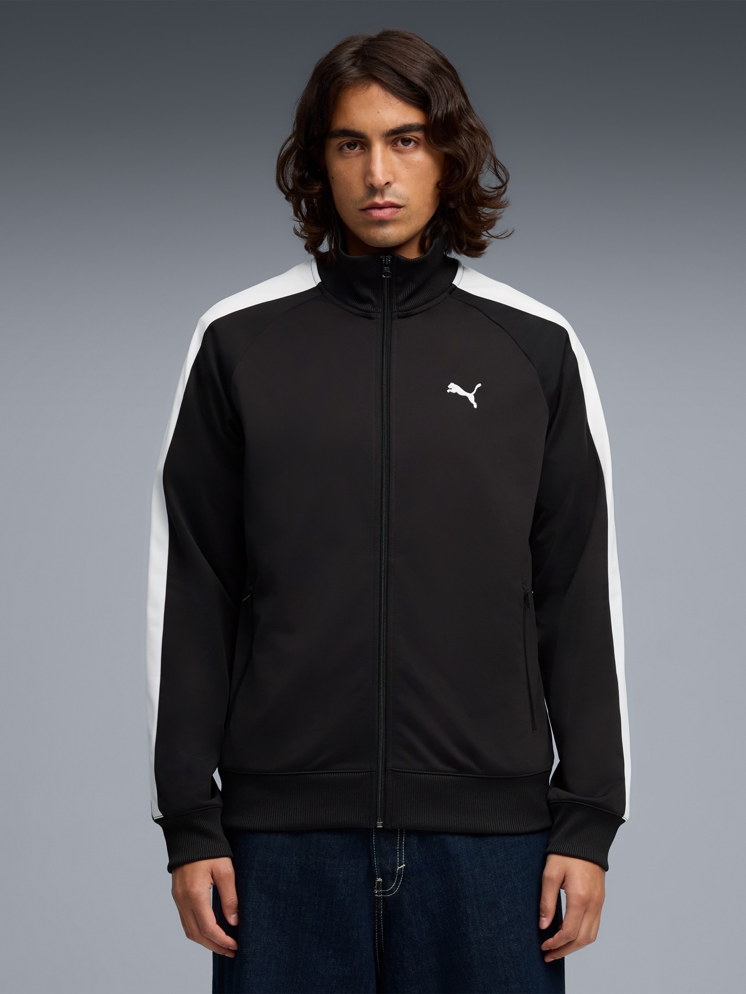 Толстовка чоловіча Puma ESS T7 Poly Track Jacket чорна 69246201 изображение 2