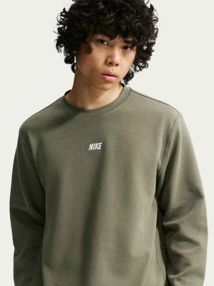 Толстовка мужская Nike M NK CLUB VARSITY LS CREW хаки IU0792-222 изображение 4