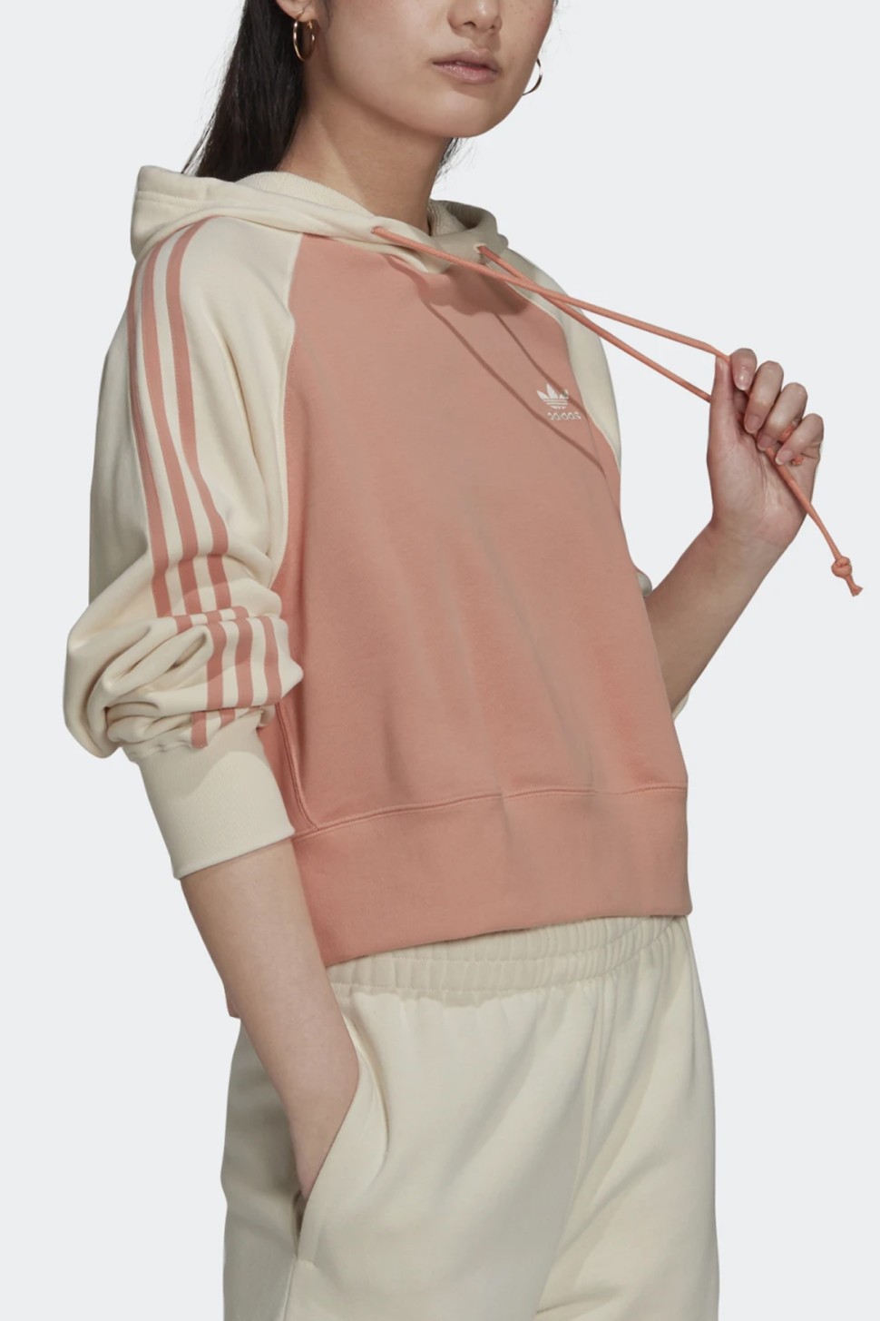 Толстовка женская Adidas Hoodie розовая H37831 — фото 2 — Sport City Толстовка женская Adidas Hoodie розовая H37831 — фото 2