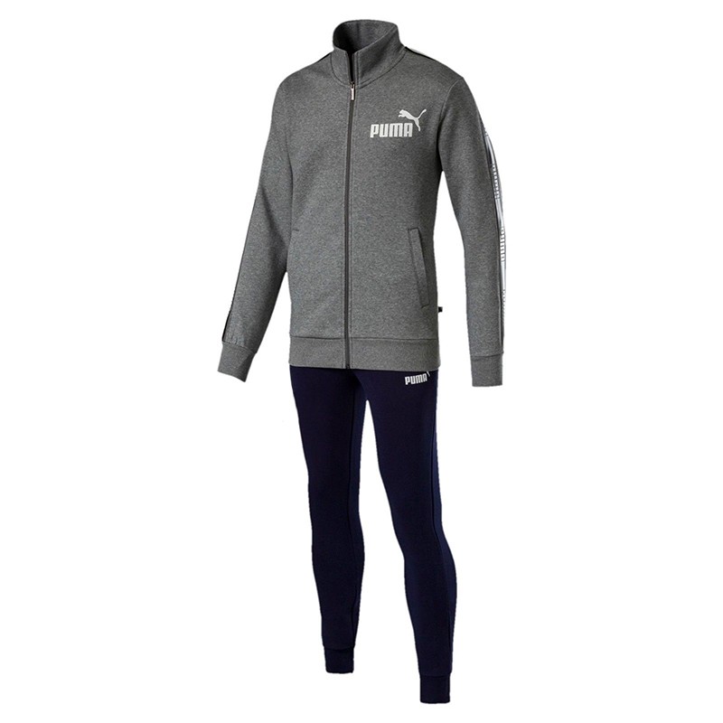 Костюм мужской Puma STYLE TAPE SWEAT SUIT CL серый 85156103 — фото 1