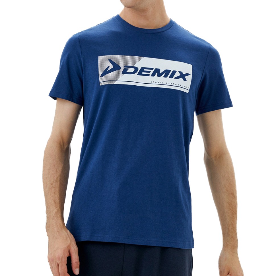 Футболка чоловіча Demix синя 113607-Z3 — Sport City Футболка чоловіча Demix синя 113607-Z3