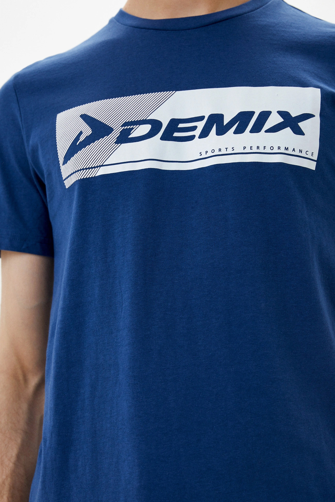 Футболка мужская Demix T-shirt синяя 113601-Z3 изображение 4