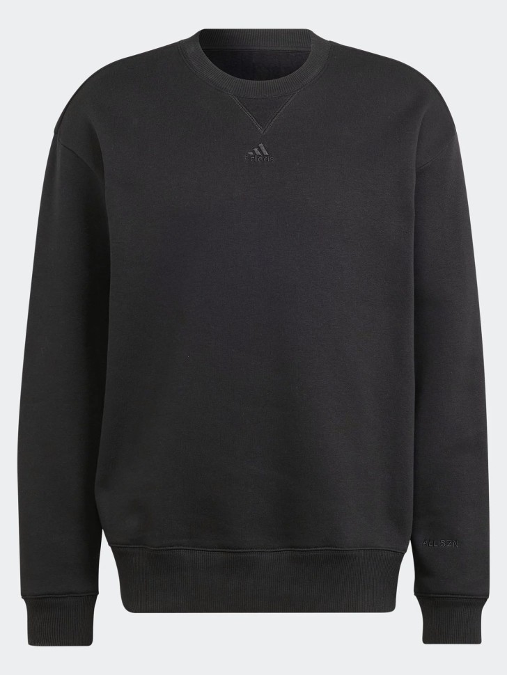 Толстовка чоловіча Adidas M ALL SZN SWT чорна IJ6903 изображение 7