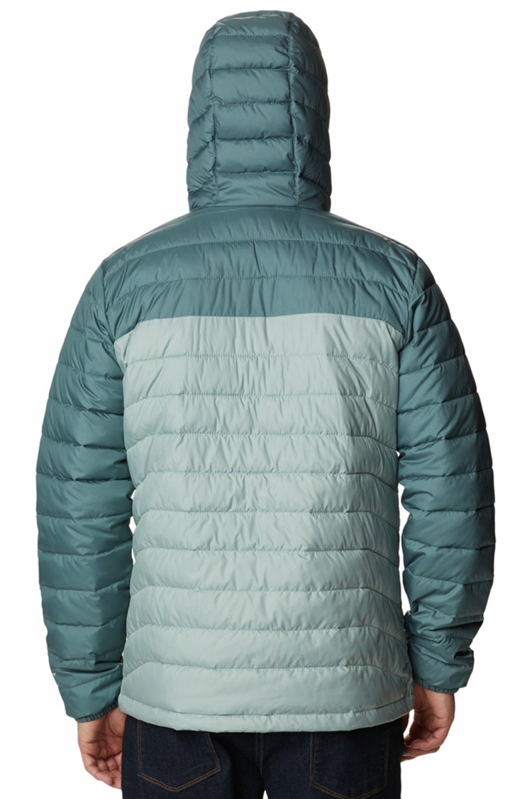 Куртка мужская Columbia Powder Lite™ Hooded Jacket зеленая  1693931-350 изображение 3