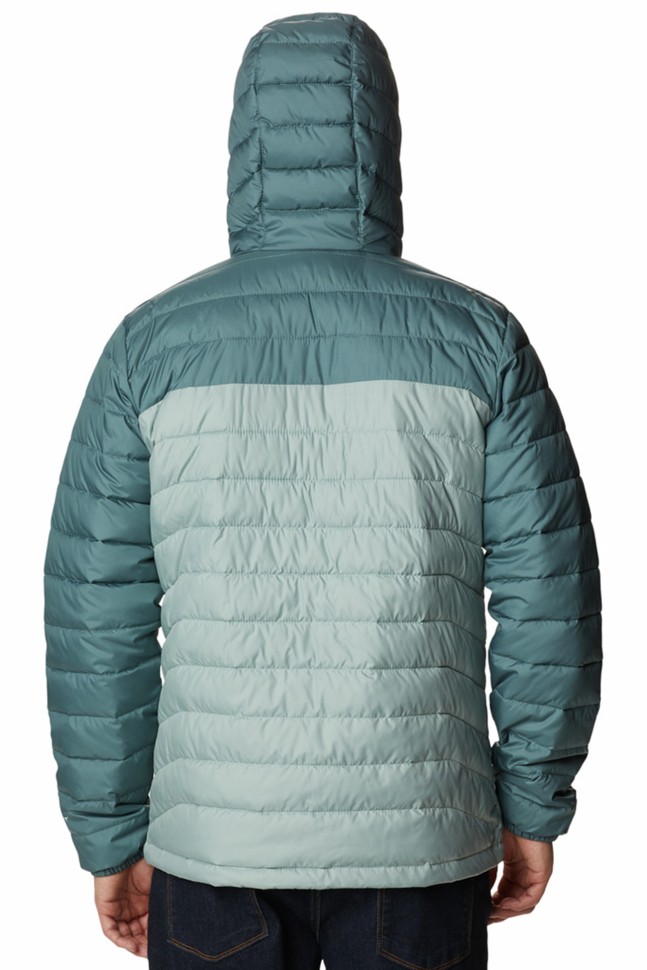 Куртка мужская Columbia Powder Lite™ Hooded Jacket зеленая  1693931-350 изображение 3