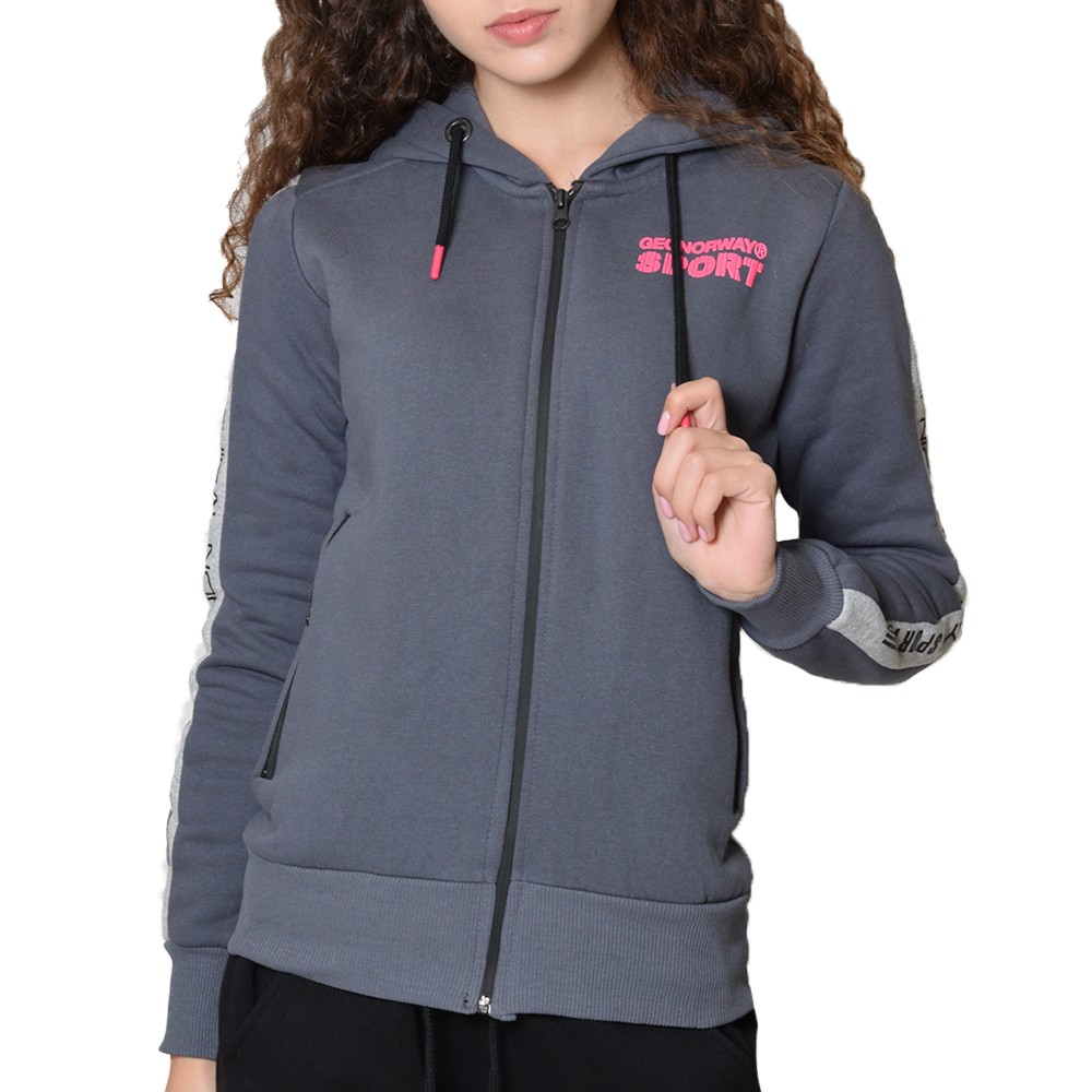 Толстовка жіноча Geographical Norway  сіра  WQ886F-020 изображение 1