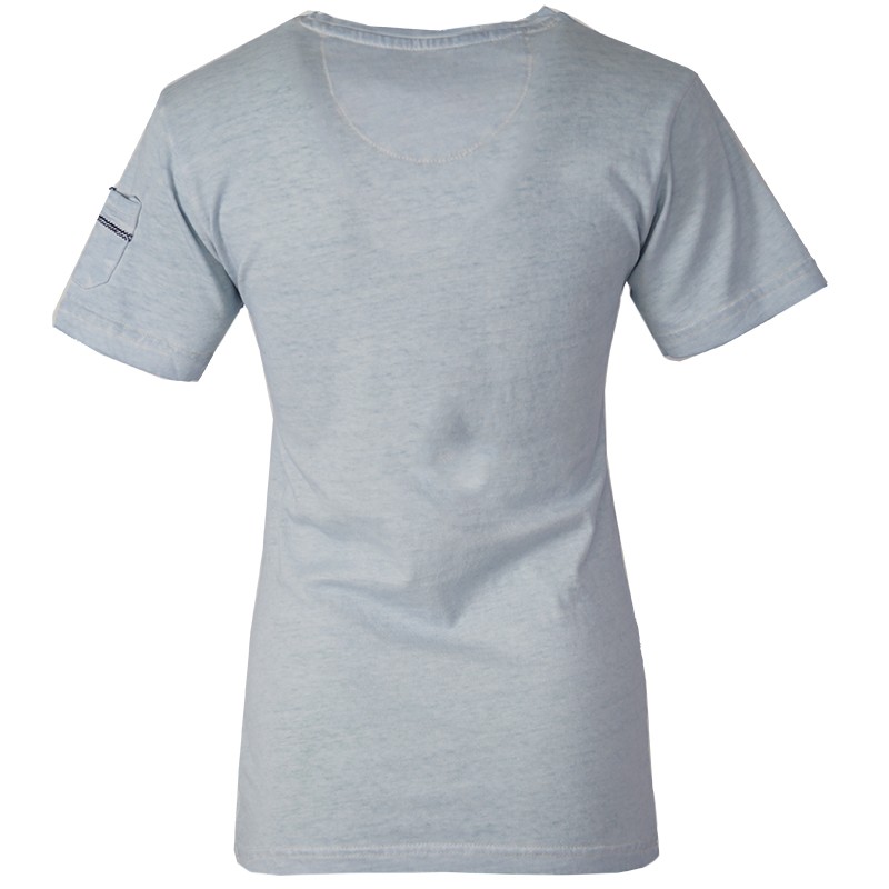 Футболка жіноча Geographical Norway блакитна SR602-400 изображение 2