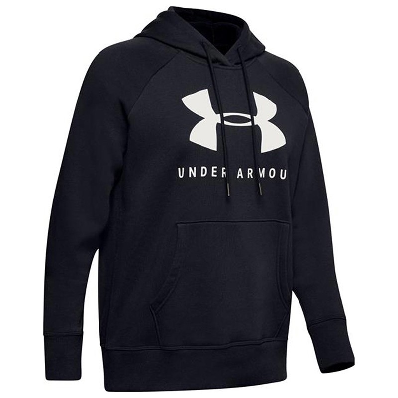 Толстовка женская Under Armour RIVAL FLEECE SPORTSTYLE GRAPHIC черная 1348550-001 изображение 1