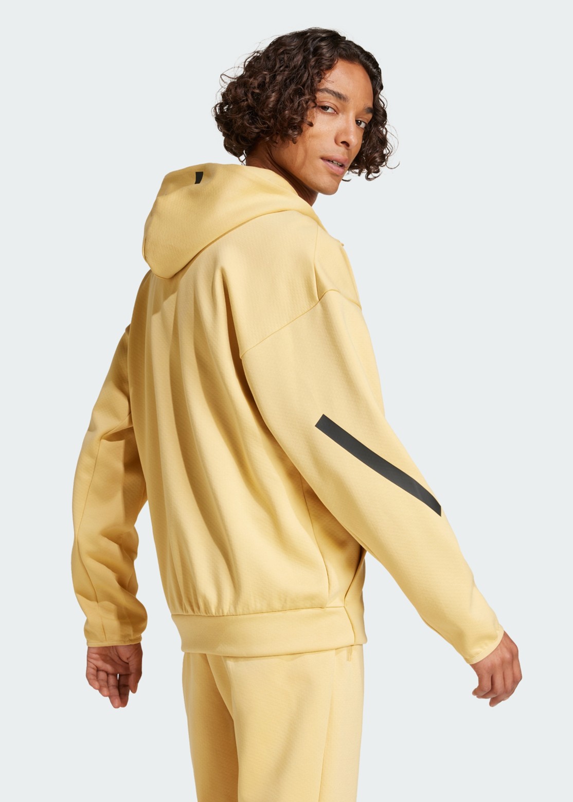 Толстовка мужская Adidas M Z.N.E. FZ бежевая JE3068 изображение 3