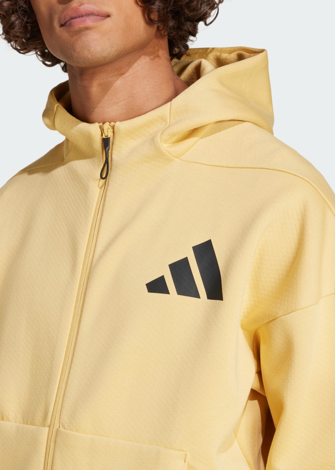 Толстовка мужская Adidas M Z.N.E. FZ бежевая JE3068 изображение 6