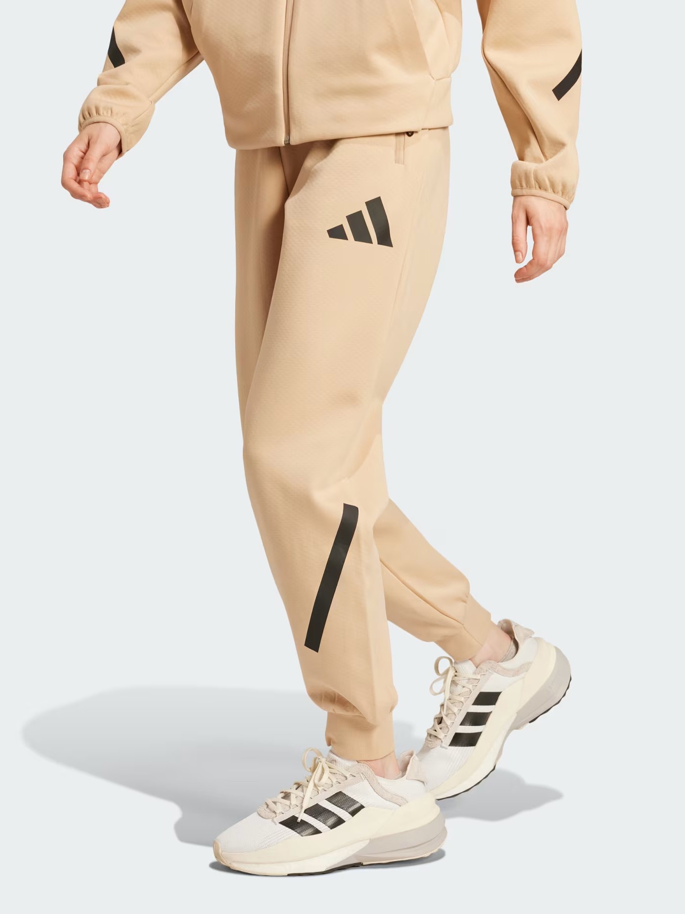 Брюки женские Adidas W Z.N.E. PT бежевые JD9587 изображение 2