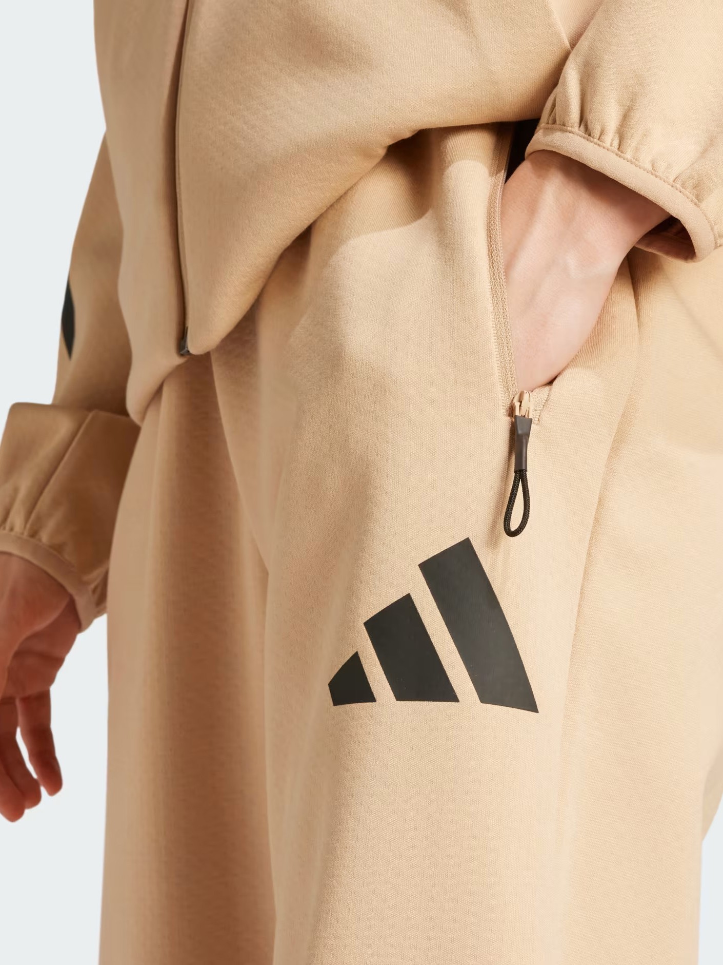 Брюки женские Adidas W Z.N.E. PT бежевые JD9587 изображение 6