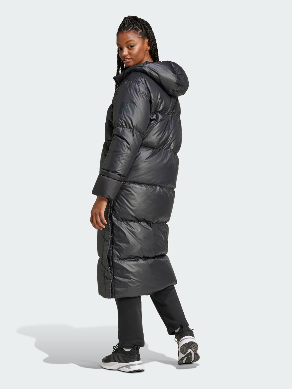 Куртка жіноча Adidas W BIG BAFFLE C чорна IV9770 — фото 3