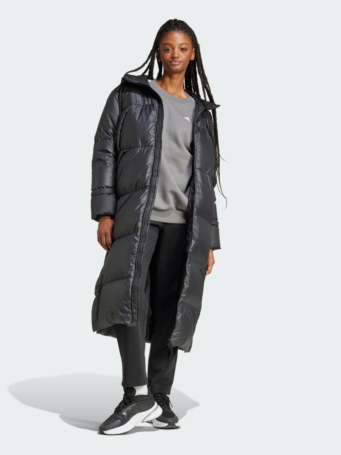 Куртка женская Adidas W BIG BAFFLE C черная IV9770 изображение 4