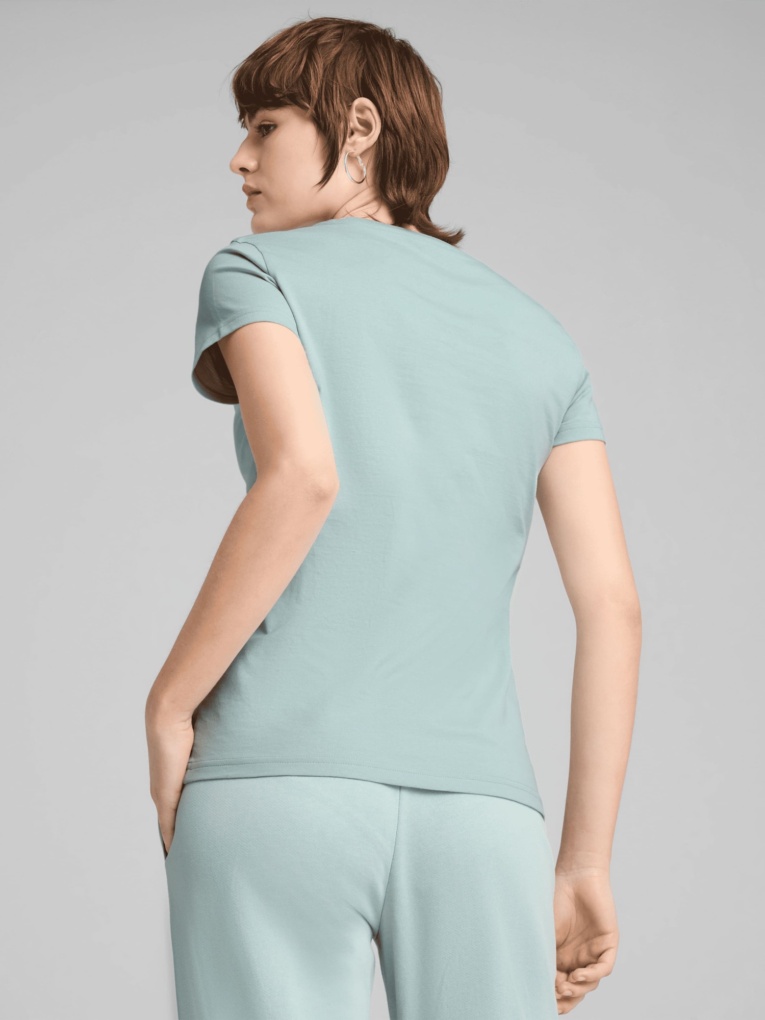 Футболка женская Puma ESS ELEVATED Tee мятная 68501667 изображение 3