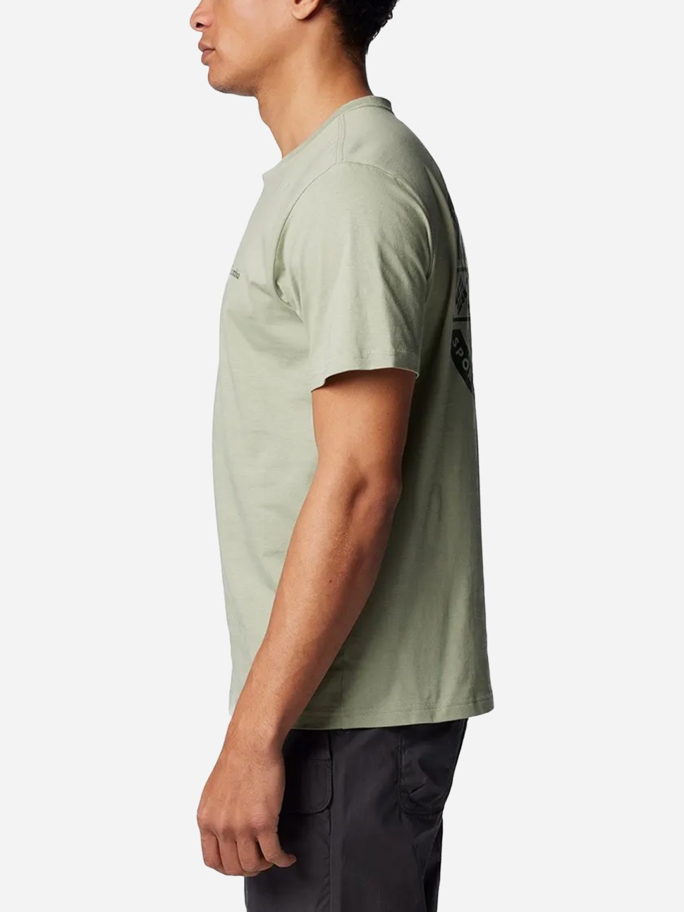Футболка чоловiча Columbia Rapid Ridge™ Back Graphic Tee II хакі 1934821-348 — фото 3