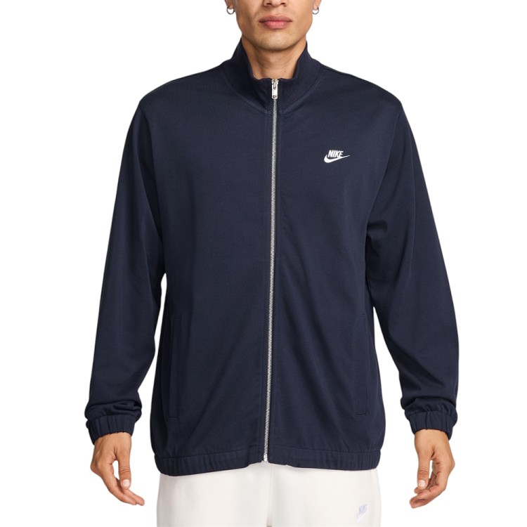 Толстовка мужская Nike M NK CLUB KNIT JKT синяя FQ3426-451