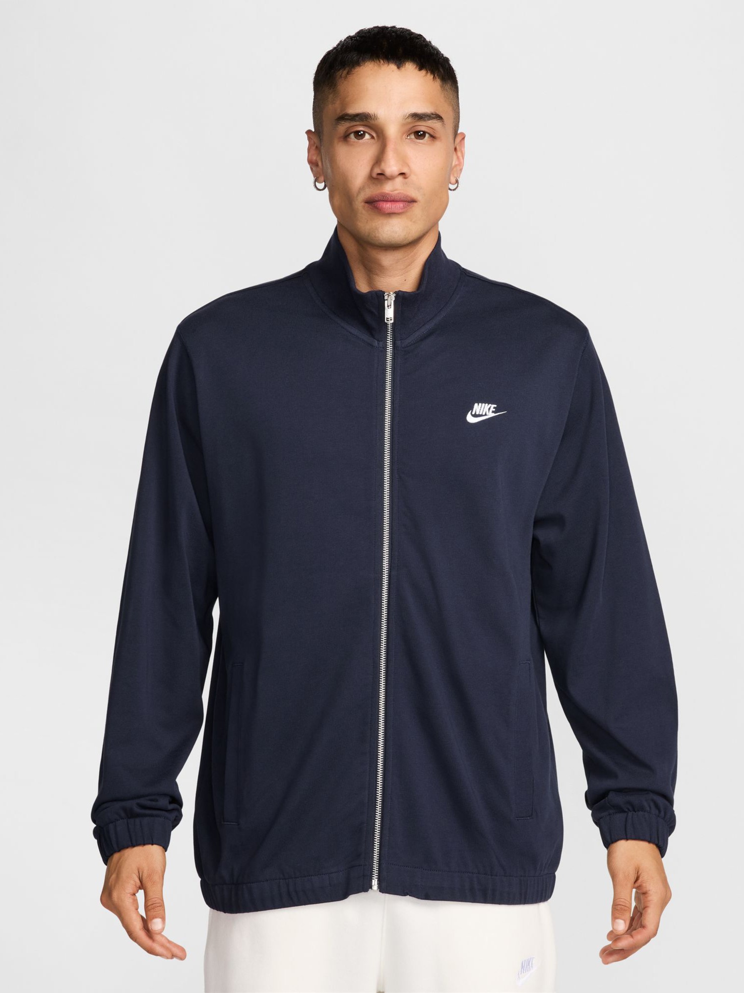 Толстовка мужская Nike M NK CLUB KNIT JKT синяя FQ3426-451 изображение 2