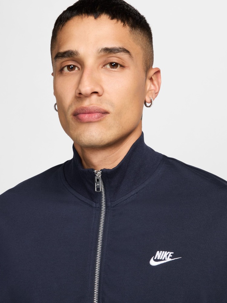 Толстовка мужская Nike M NK CLUB KNIT JKT синяя FQ3426-451 изображение 4