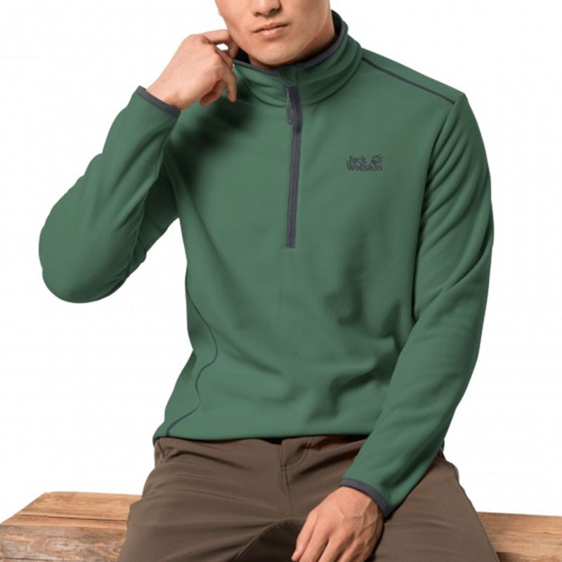 Толстовка чоловіча Jack Wolfskin зелена 1706981-4119 — фото 2