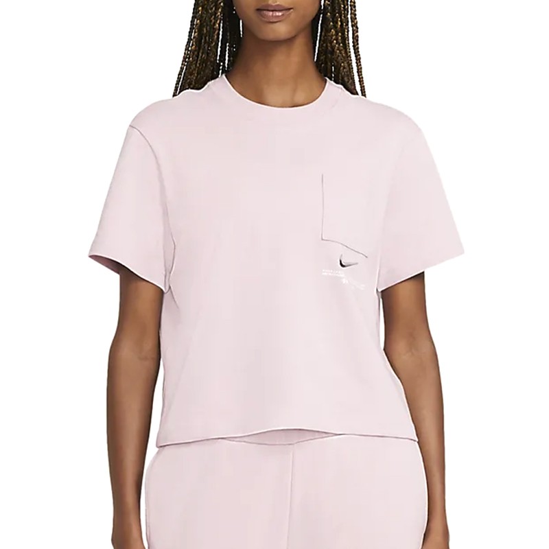 Футболка женская Nike W Nsw Swsh Ss Top розовая CZ8911-645 изображение 1