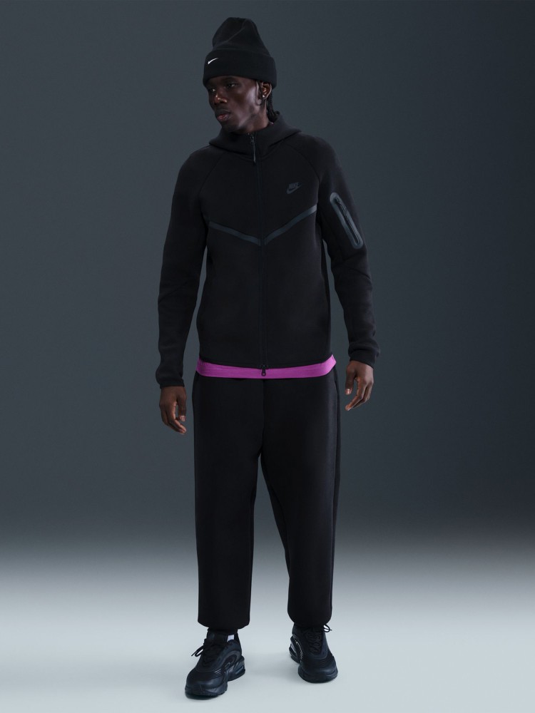 Толстовка мужская Nike M NK TCH FLC FZ WR HOODIE черная HV0949-010 изображение 5 Толстовка мужская Nike M NK TCH FLC FZ WR HOODIE черная HV0949-010 изображение 5