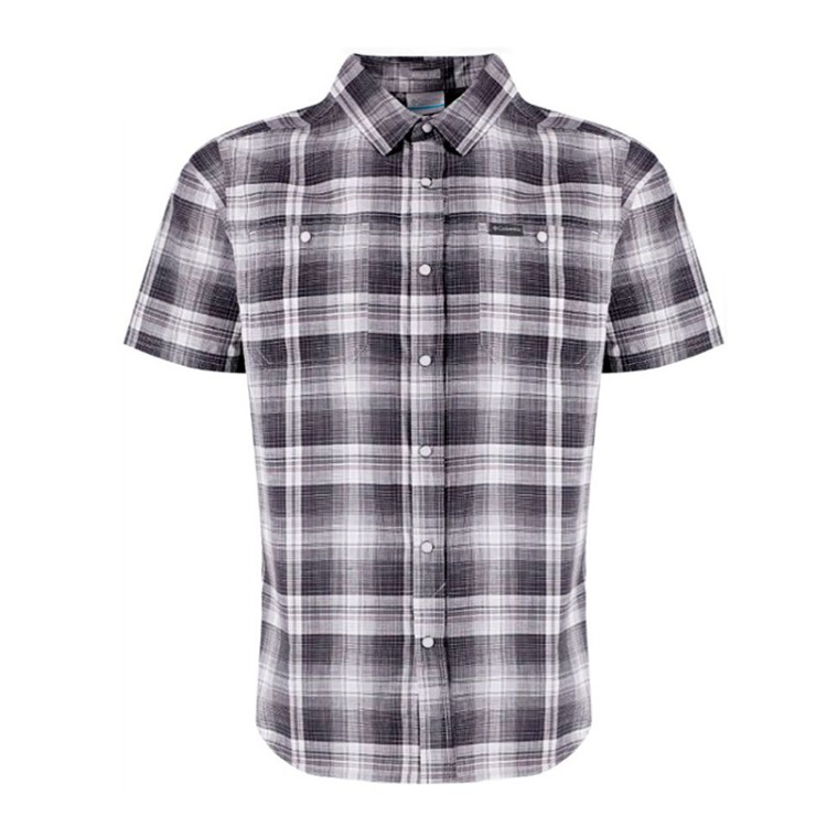 Сорочка чоловіча Columbia Leadville Ridge ™ SS Shirt II сіра 1884812-024 изображение 1