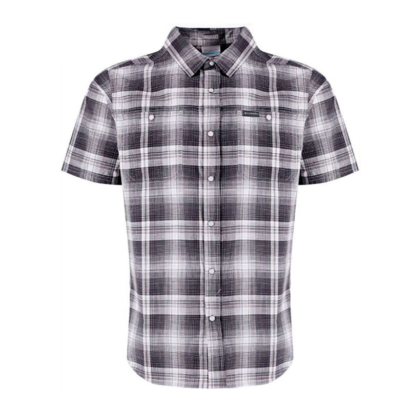 Сорочка чоловіча Columbia Leadville Ridge ™ SS Shirt II сіра 1884812-024 изображение 1
