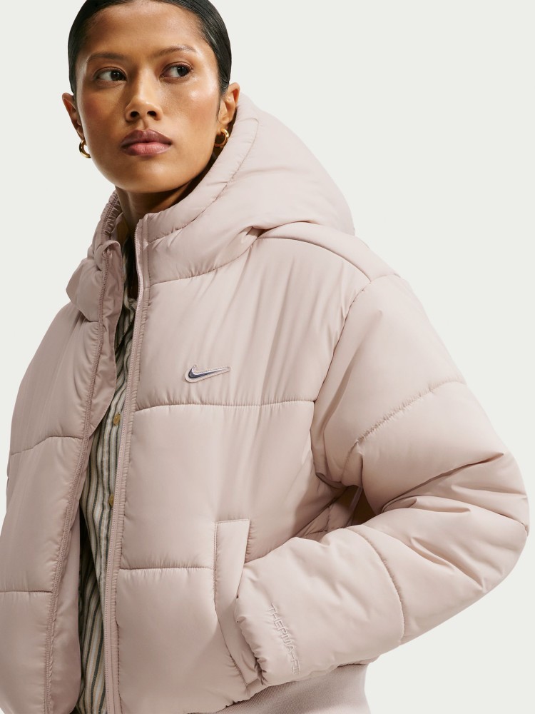 Куртка жіноча Nike W NSW TF SYNFL NK CLSC PFR GLS кремова IU3729-236 изображение 4