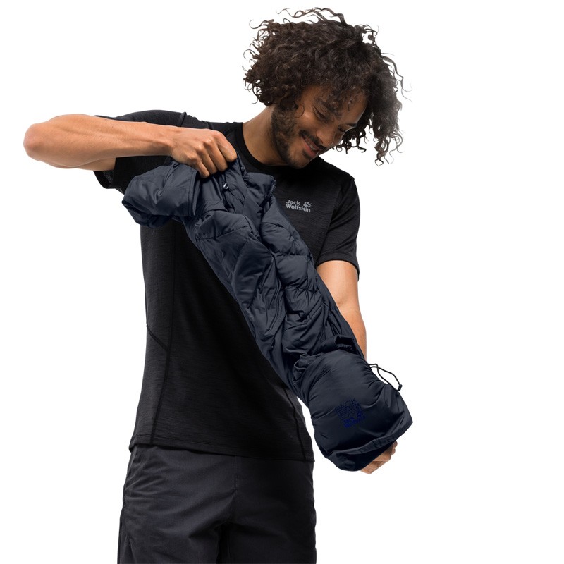 Куртка пухова чоловіча Jack Wolfskin синя 1203591-1010 — фото 2