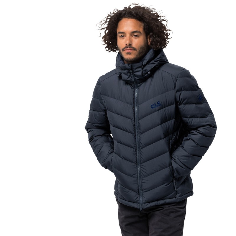 Куртка пухова чоловіча Jack Wolfskin синя 1203591-1010 — фото 4