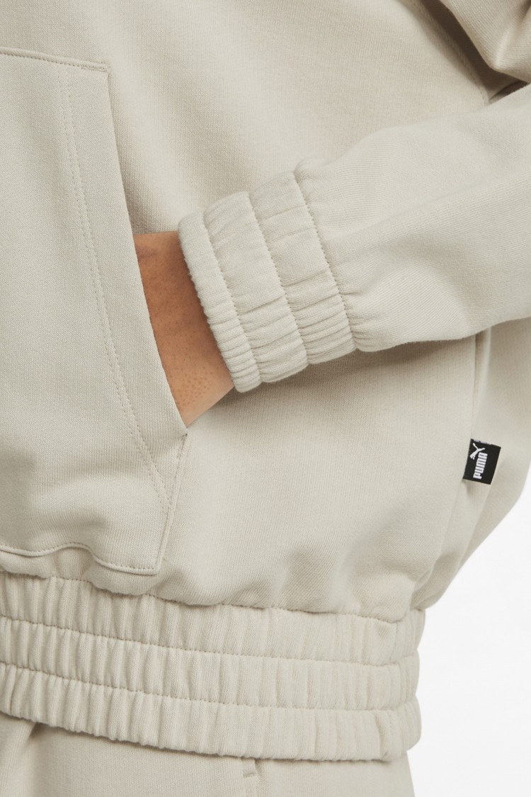 Толстовка женская Puma Her Hoodie бежевая 84709564 изображение 4