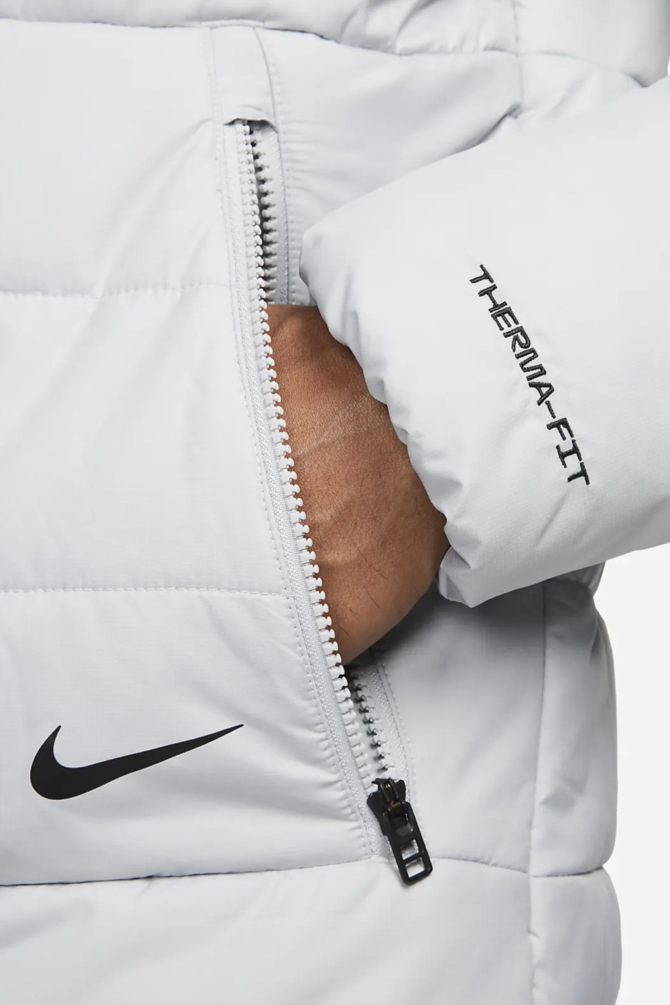 Куртка чоловіча Nike M Nsw Repeat Syn Fill Jkt сіра DX2037-077 — фото 4