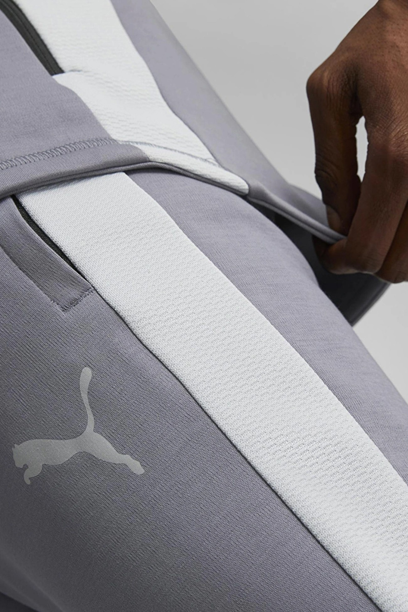 Брюки мужские Puma EVOSTRIPE Pants серые 67331569 изображение 4