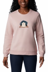 Свитшот женский Columbia Hart Mountain™ II Graphic Crew розовый 1959781-626 изображение 6