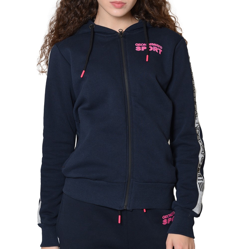 Толстовка жіноча Geographical Norway синя WQ886F-450 изображение 1