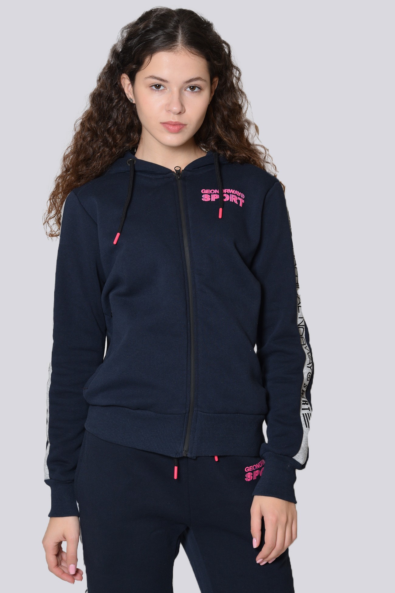 Толстовка жіноча Geographical Norway синя WQ886F-450 изображение 2