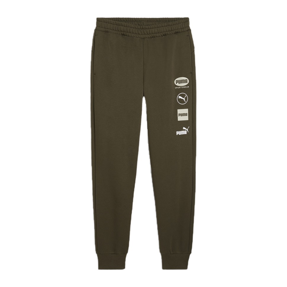 Штани чоловічі Puma PUMA POWER Graphic Sweatpants FL cl оливкові 68174270 — фото 1