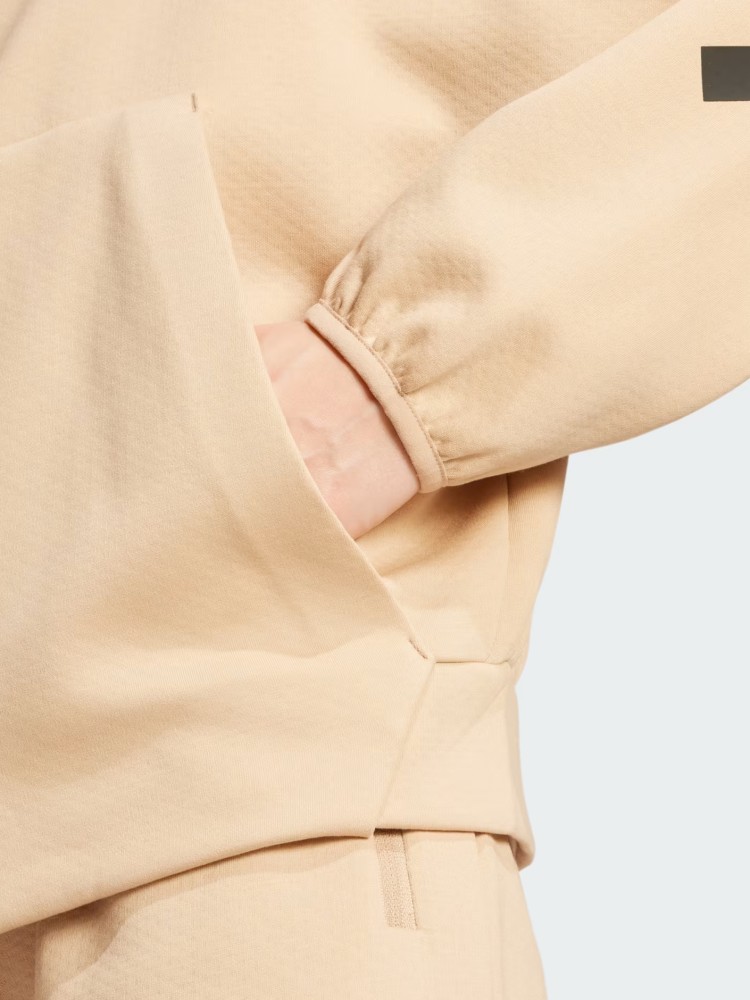 Толстовка жіноча Adidas W Z.N.E. FZ бежева JD9594 изображение 7