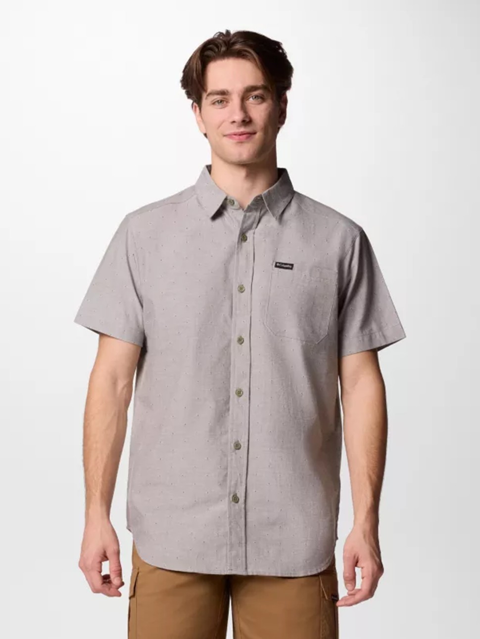 Сорочка чоловiча Columbia Rapid Rivers™ Novelty Short Sleeve хакі 1990801-398 — фото 2