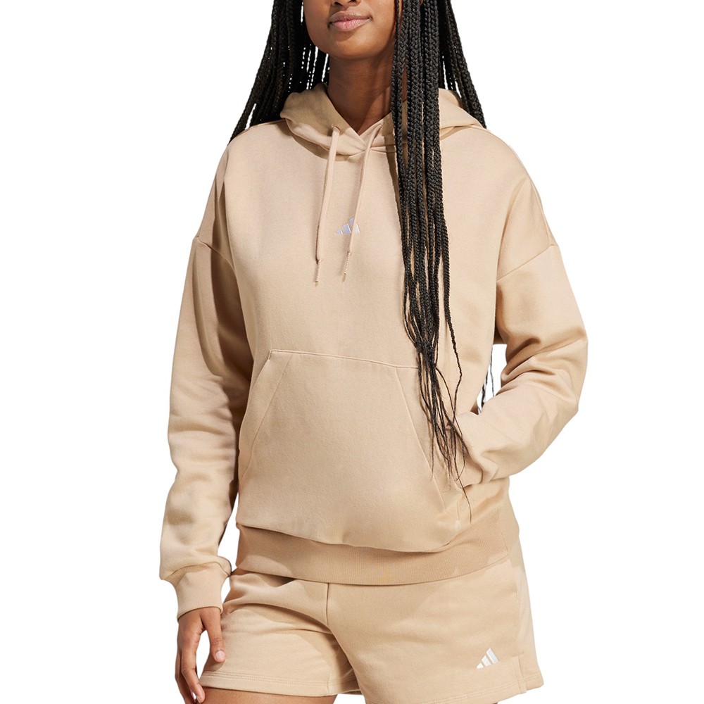 Толстовка женская Adidas W SL FC HD бежевая JV7310