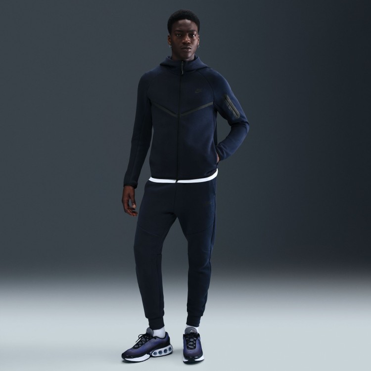 Толстовка чоловіча Nike M NK TCH FLC FZ WR HOODIE темно-синя HV0949-451 изображение 6 Толстовка чоловіча Nike M NK TCH FLC FZ WR HOODIE темно-синя HV0949-451 изображение 6